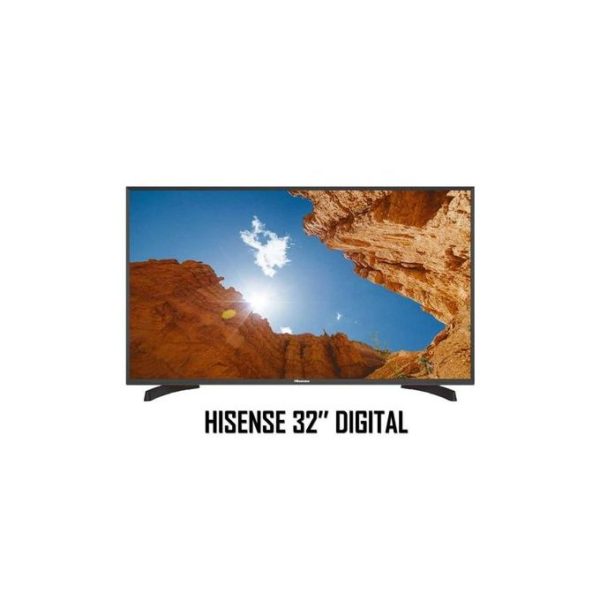 Hisense 32A52KEN 32 Inch FRAMELESS Digital HD LED TV BT, 2 Year FREE Warranty