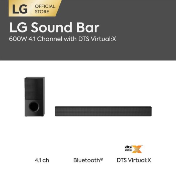 LG SNH5 600W High Resolution Audio Soundbar with Bluetooth & Subwoofer